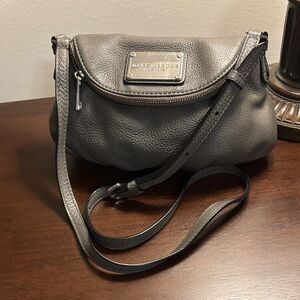 MARC JACOBS Mini Natasha Crossbody Bag in Gray/Silver